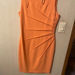 Calvin Klein Vibrant Orange Mini Dress